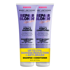 Marc Anthony front packaging of Repair Blonde set showing product benefits