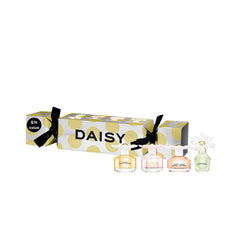 Marc Jacobs Daisy discovery set front packaging showing four mini bottles for gifting convenience