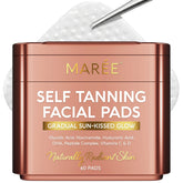 MAREE front packaging showing travel tan pads and benefits