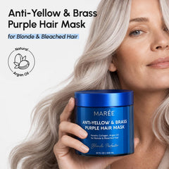 MAREE creamy purple mask texture close-up highlighting rich conditioning benefits