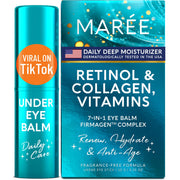 MAREE under eye balm front stick showing compact design and travel convenience