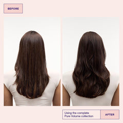 Maria Nila conditioner being applied to mid-lengths to boost volume