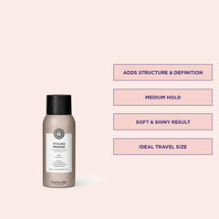 Maria Nila pump and label detail highlighting ingredients and easy dispensing for control