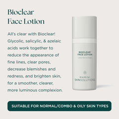 Marini SkinSolutions lotion texture close-up highlighting lightweight, fast-absorbing feel