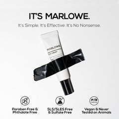MARLOWE. open tube dispensing small amount showing easy, controlled application