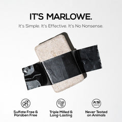 MARLOWE. stacked three bars illustrating bulk pack convenience and longevity