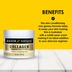 MASON NATURAL open jar showing cream texture for quick absorption benefit