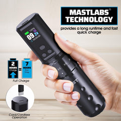 MAST TATTOO 32mm grip detail for comfortable secure hand control