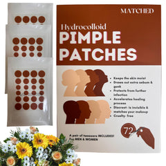 MATCHED front packaging showing 72-count and shade MONTEGO for discreet treatment