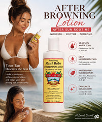 Maui Babe applied to forearm demonstrating easy spread and skin-softening