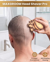 MAXGROOM magnetic detachable head removed to show easy-clean feature and hygienic maintenance