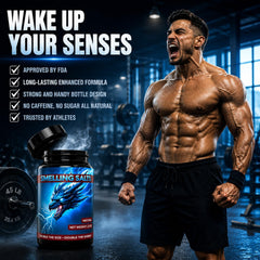 Athlete using MaxIgnite in gym showing fast pre-lift focus benefit