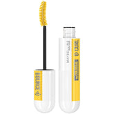 Maybelline mascara tube front view showing Very Black finish and bold packaging benefit