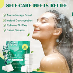 Maybeluck tablet in shower with splash demonstrating sustained scent release for refreshment