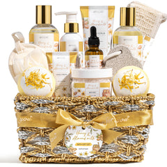 MAYICIVO woven basket with full spa set, ready-to-gift convenience