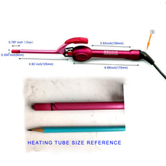 MBHAIR barrel close-up highlighting tourmaline ceramic for even heat and shine