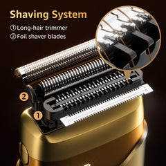 Mbzoey floating head angle demonstrating contour adaptation for smooth shaves
