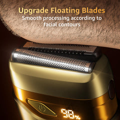 Mbzoey titanium foil close-up illustrating gentle cutting and skin comfort