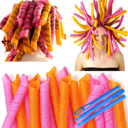 MC MAGIC CURLER front packaging showing 50 pink and orange rods for easy styling