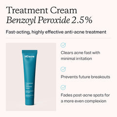 MDacne cream texture close-up highlighting smooth micronized formula