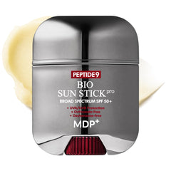 MDP sunstick front packaging showing SPF 50+ protection benefit