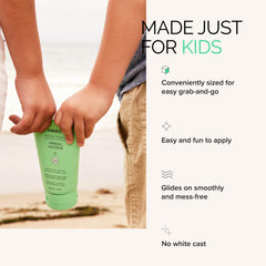 MDSolarSciences being applied to a child’s face for gentle, non-stinging coverage