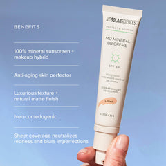 MDSolarSciences BB crème spread on hand demonstrating easy application