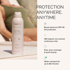 MDSolarSciences spray in use on beach demonstrating water-resistant protection