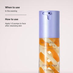 Meaningful Beauty pump dispense detail highlighting easy, mess-free application and controlled dosing