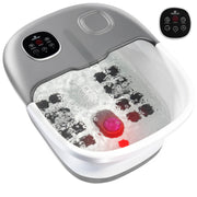 Medical king front view of foot spa showing ergonomic foot wells and controls, for at-home relaxation