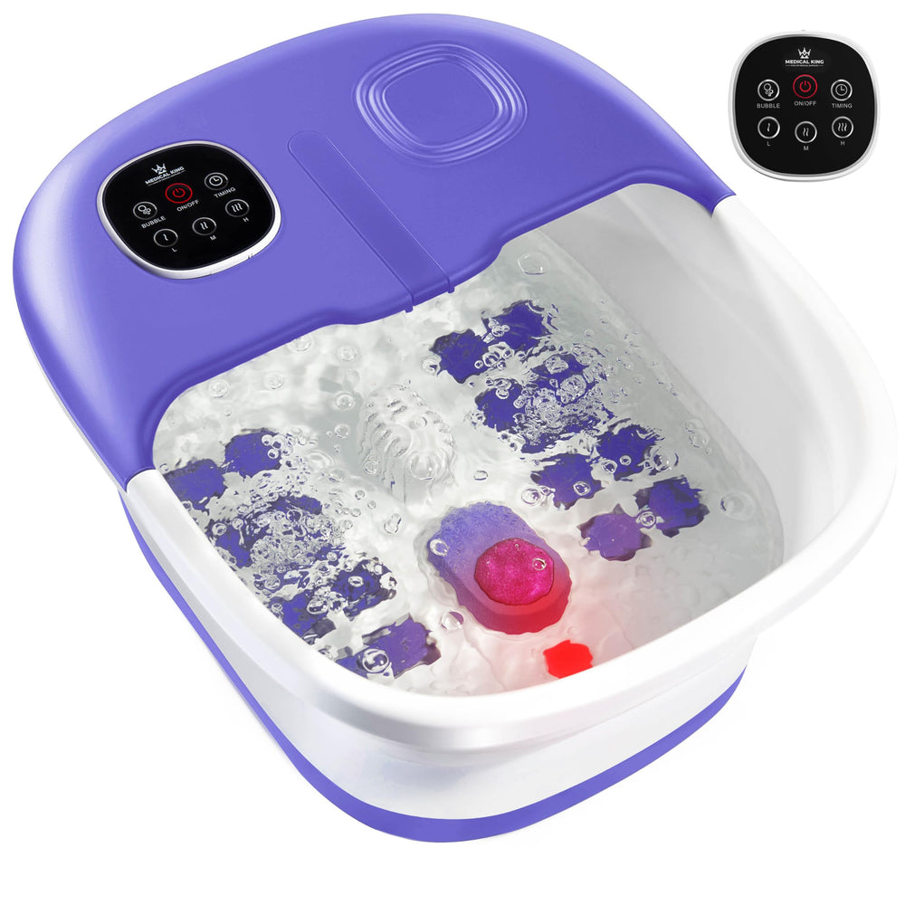 Medical king front view showing controls and ergonomic tub for comfort