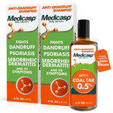 Medicasp front packaging showing two 6 fl oz bottles and product name benefit