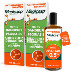 Medicasp front packaging showing two 6 fl oz bottles and product name benefit