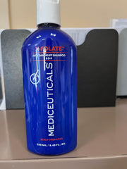 Mediceuticals close-up pump and clear label showing ease of dispensing