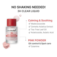 cotton swab dabbing medicube powder for precise spot application