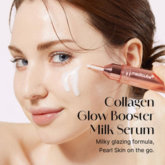 medicube milky serum texture close-up showing lightweight hydrating finish