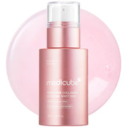medicube front packaging showing serum bottle and box, conveys premium skincare benefit