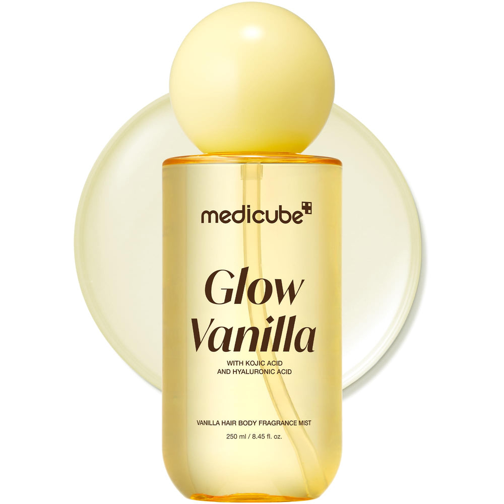 medicube front bottle showing glow vanilla fragrance for everyday scent