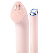 medicube front view of pink Mini Booster Pro Plus showing compact design and portability