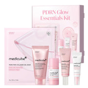 medicube kit front packaging showing complete five-step travel set benefit convenience