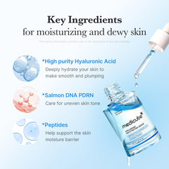 medicube serum texture on hand demonstrating lightweight absorption and quick hydration