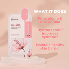 MEDIHEAL close-up of biodegradable sheet texture for optimal absorption