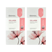 MEDIHEAL front packaging showing 20-count collagen masks and value set benefit