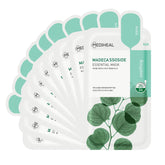 MEDIHEAL front packaging showing 10-sheet box and calming benefits
