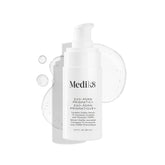 Medik8 front packaging showing bottle and label, conveys modern professional skincare benefit