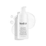 Medik8 front packaging showing bottle and label, conveys modern professional skincare benefit