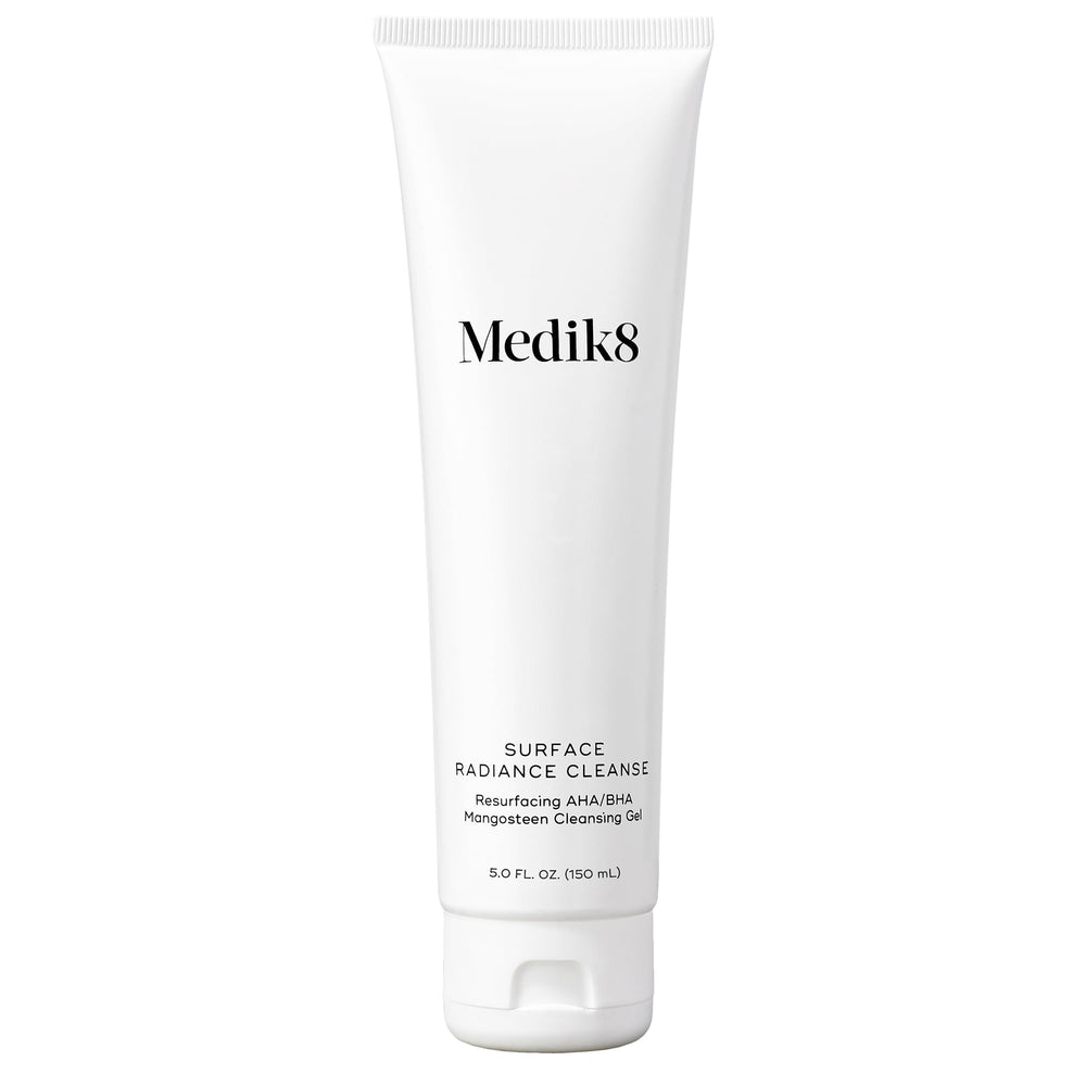 Medik8 bottle front packaging showing product name and benefits