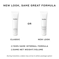 Medik8 pump dispenser delivering controlled daily cleanser amount