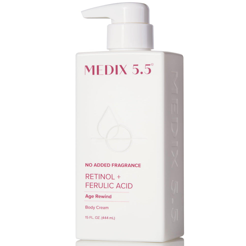 medix 5.5 front pump bottle showing clean unscented packaging and easy dispensing