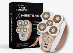 Meeteasy close-up of blade guard protecting skin while shaving